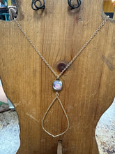 Load image into Gallery viewer, Pink Panache Austrian Crystal Teardrop Chain Necklace
