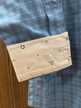 Load image into Gallery viewer, Ariat Men’s WF Blue Fusion Medium Plaid Samuel LS Button Up