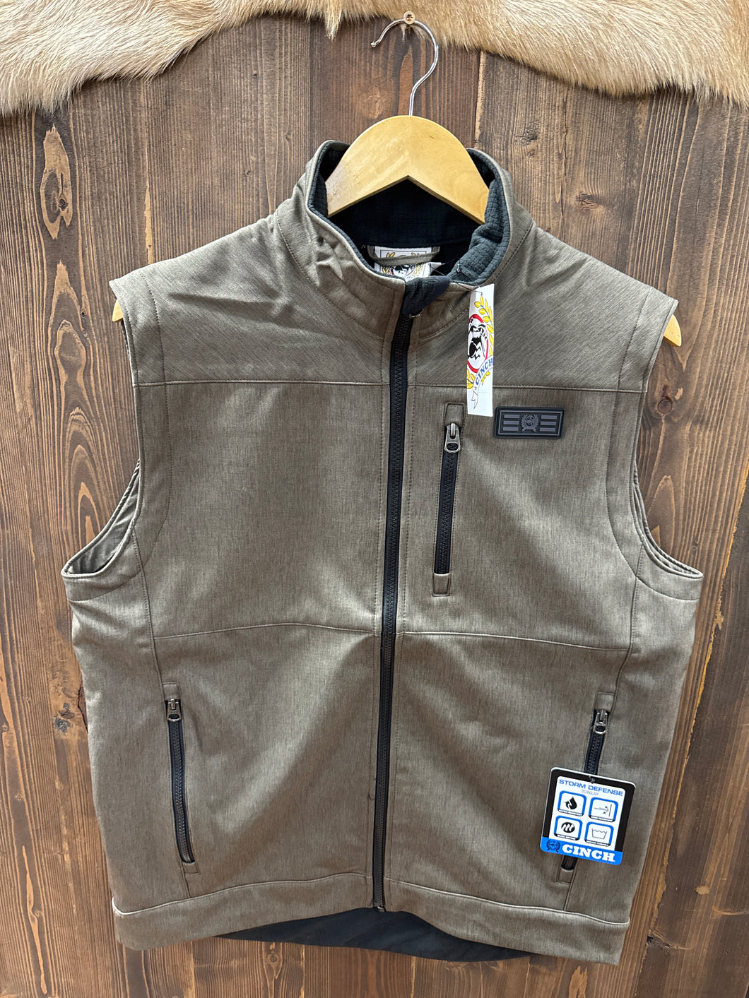 Men’s Cinch Bonded Brown Vest