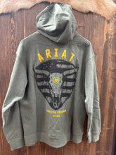 Load image into Gallery viewer, Ariat Men’s Surplus Green Longhorn Thrash Freedom Hoodie