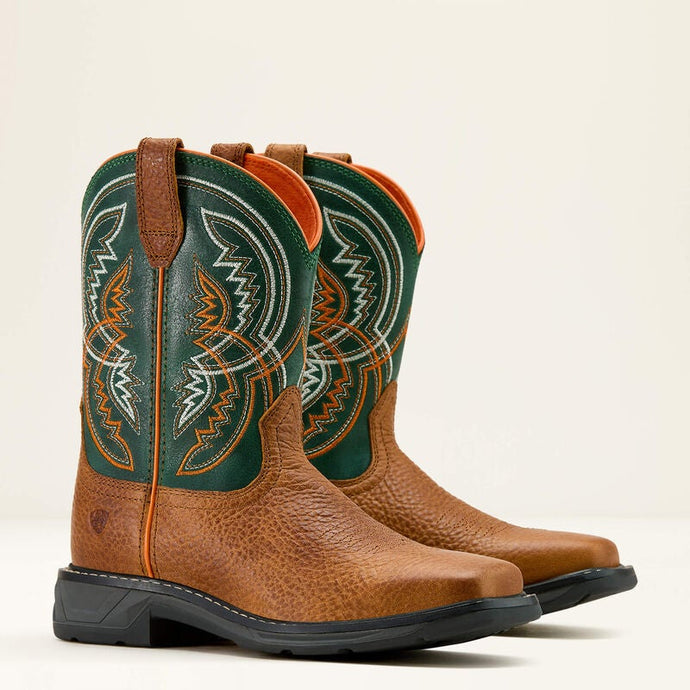 Ariat Kids WorkHog XT Coil HoneyTan/Lucky Cover Boots.