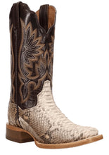 Load image into Gallery viewer, Dan Post Women's Natural/Chocolate Amara Python Exotic Boots