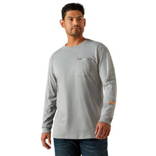 Load image into Gallery viewer, Men’s Rebar Monument Logo Pocket Long Sleeve Shirt.