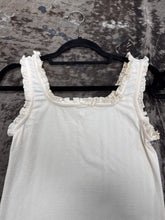 Load image into Gallery viewer, Pointelle Ruffle Tank Top