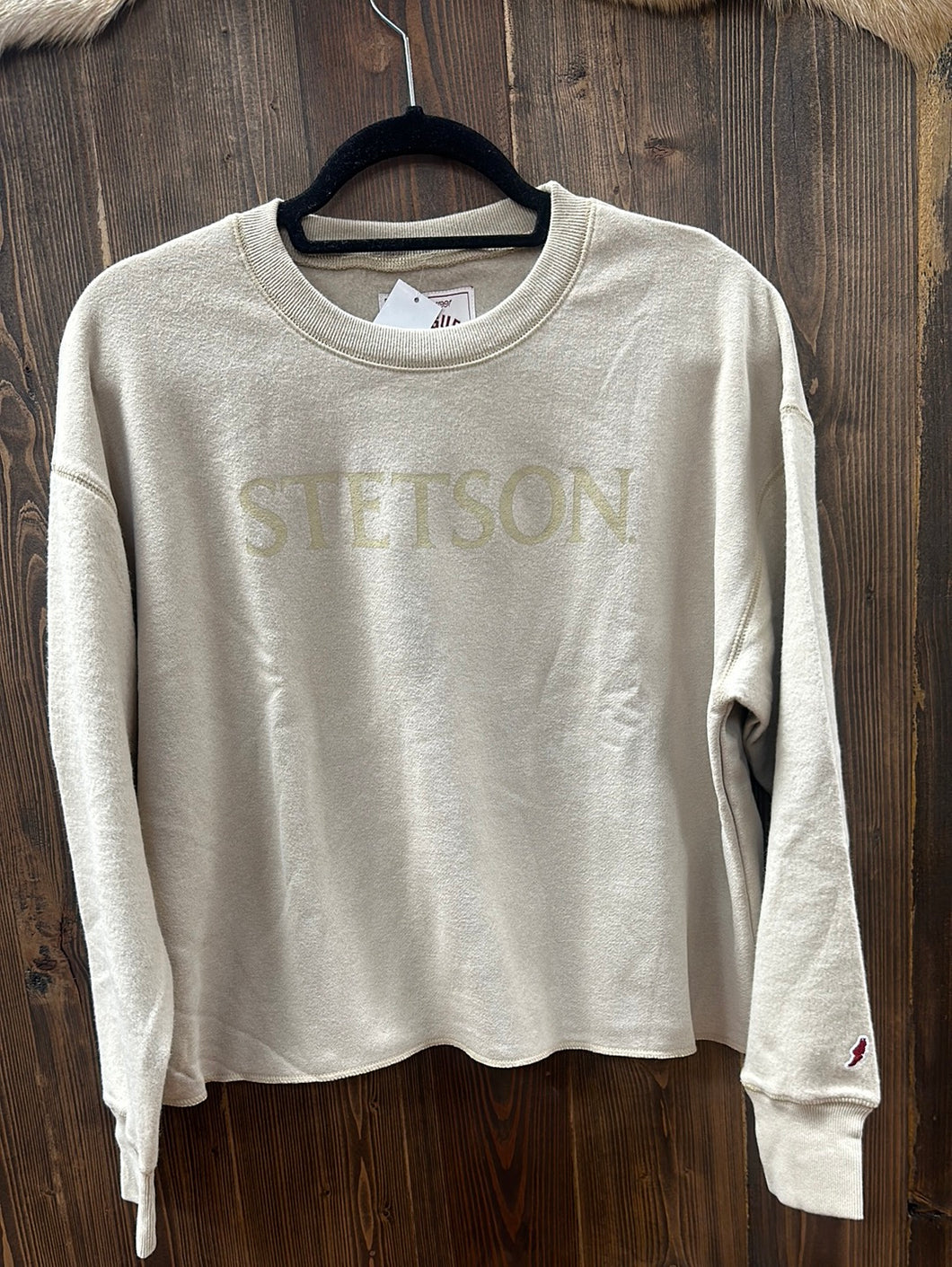 Women’s Stetson Screen Print Tan Sweatshirt