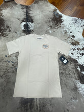 Load image into Gallery viewer, Hooey Men’s Roughy Co Tan Reactive Dye SS T-shirt With Blue And Orange Logo