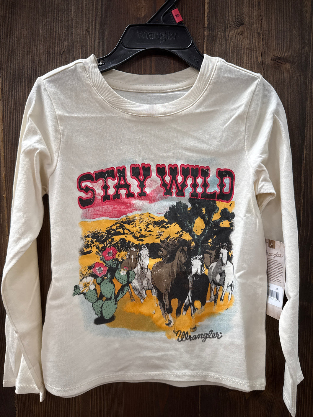 Wrangler Girl’s Stay Wild LS Tee