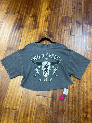 Women’s Rock&Roll Wild & Free Boxy Graphic Tee