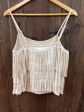 Load image into Gallery viewer, Women’s Cream Fringe Cami