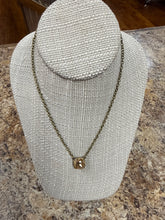 Load image into Gallery viewer, Pink Panache Austrian Square Crystal Chain Necklace