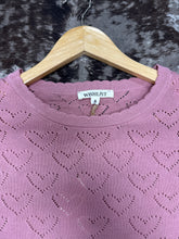 Load image into Gallery viewer, Women’s Wishlist Mauve Heart Sweater