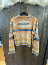 Load image into Gallery viewer, Woman’s Rust Aztec Sweater