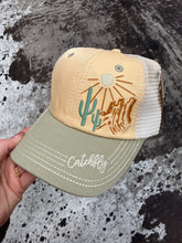 Load image into Gallery viewer, Womens Embroidered Desert Baseball Cap