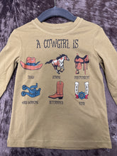 Load image into Gallery viewer, Cruel Girls Green Cowgirl LS Shirt