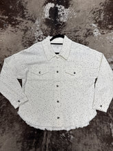 Load image into Gallery viewer, Woman’s Veveret White Sparkling Denim Jacket