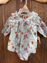 Load image into Gallery viewer, Baby Girl Wrangler LongSleeve Boot Blue Dress