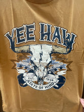 Load image into Gallery viewer, Woman’s Orange Oversized YeeHaw Graphic T-Shirt