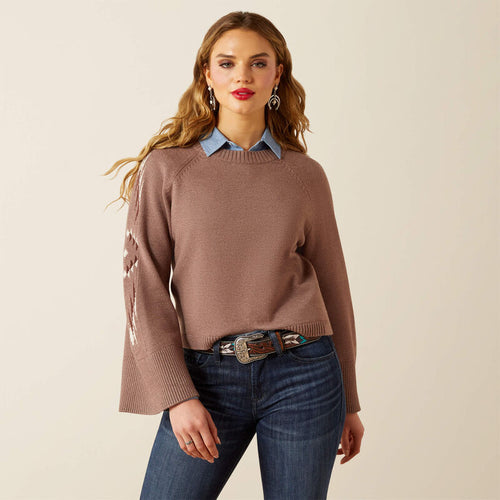 Ariat Women Caravan Toasted Coconut Sweater.