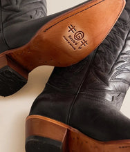 Load image into Gallery viewer, Women’s Circle G Black Embroidery Tall Top Snip Toe Boot