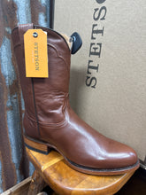 Load image into Gallery viewer, Men’s Stetson Burnish Brown Leather Boot- Cash