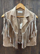 Load image into Gallery viewer, Brown Fringe Vest