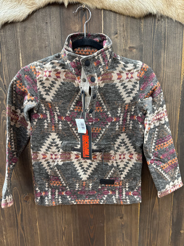 Kids Rock & Roll Henley Aztec Pullover