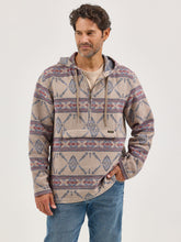 Load image into Gallery viewer, Wrangler Men’s Jacquard Quarter Zip Hoodie.