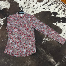 Load image into Gallery viewer, Women’s Cinch Burgundy LS Button Up