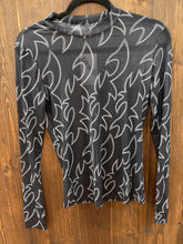Load image into Gallery viewer, Blue B Boot Stitch Mesh Mock Neck Fitted Top