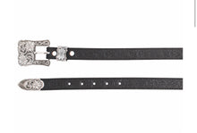 Load image into Gallery viewer, Women’s Floral Emboss Belt And Engraved Buckle