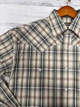 Load image into Gallery viewer, Men’s Stetson Winter Wheat Plaid LS Snap