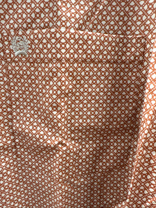 Men’s Orange Cinch Long Sleeve Button Up