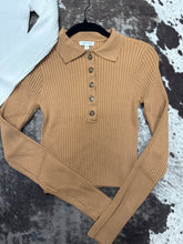 Load image into Gallery viewer, Woman’s Mittoshop Half Button Collared Sweater