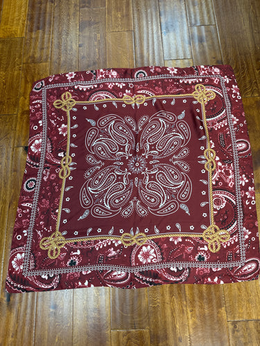 Red Wine Silk Wildrag.