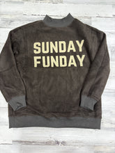 Load image into Gallery viewer, Women’s Dark Gray Game Day &amp; Sunday Funday Reversible Mockneck