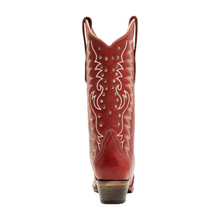 Load image into Gallery viewer, Circle G By Corral Ladies Embroidery &amp; Studs Red Boots