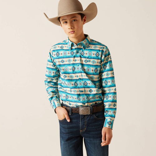 Boys Ariat Sandshell Classic Fit Shirt.