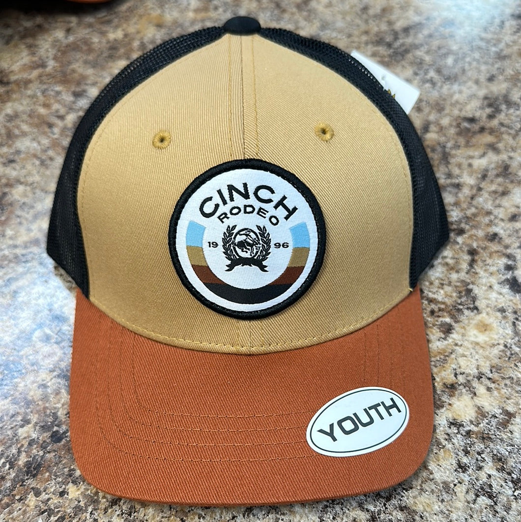Cinch Boys Tan/Burnt Orange Trucker Cap.