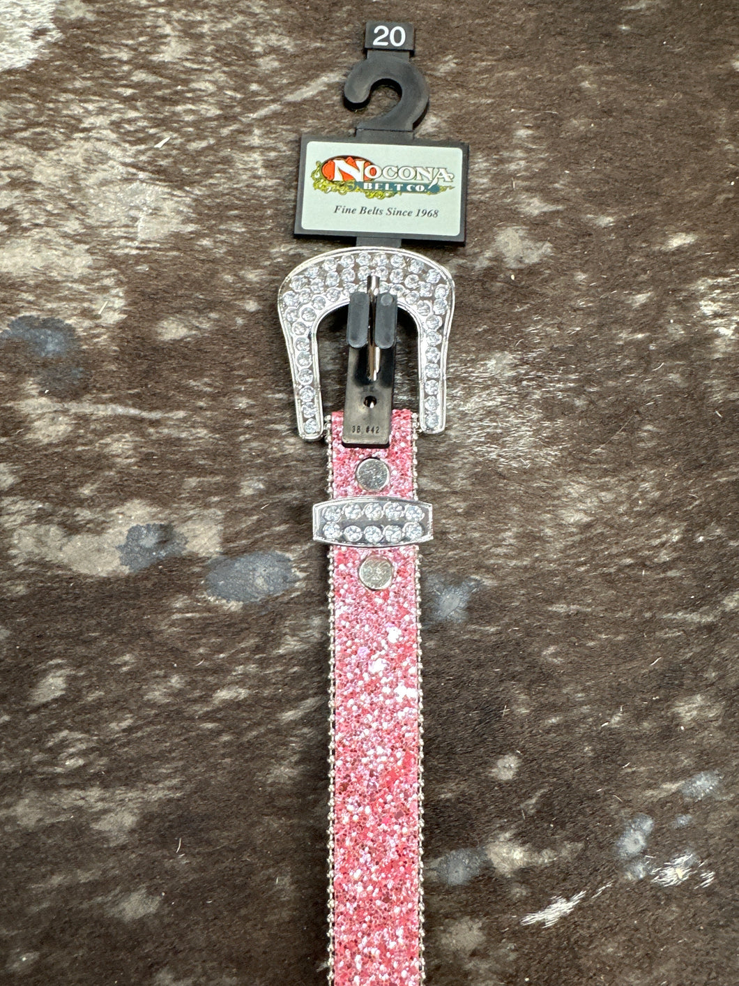 Girls Pink Sparkle Belt