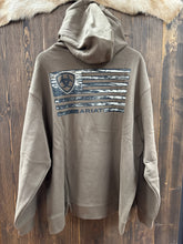Load image into Gallery viewer, Ariat Men’s Teak Wooden Ridge Flag Hoodie