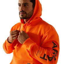 Load image into Gallery viewer, Ariat Mens Safety Orange Rebar Hoodie.