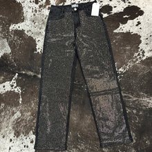 Load image into Gallery viewer, Women’s High Rise Rhinestone Front Denim Jeans.