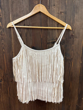Load image into Gallery viewer, Women’s Cream Fringe Cami