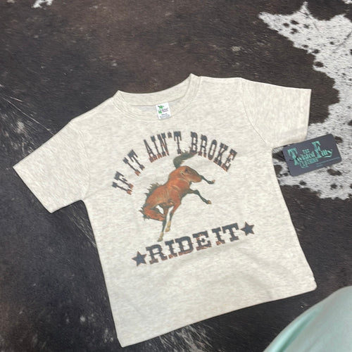 If It Ain’t Broke Ride It-S/S Toddler Tee-Oatmeal