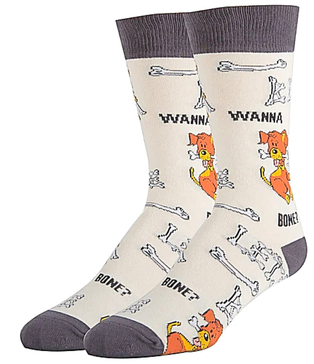 Men’s “Wanna Bone” Crew Socks.