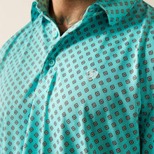 Load image into Gallery viewer, Ariat Mens Aruba Blue Polo Shirt.