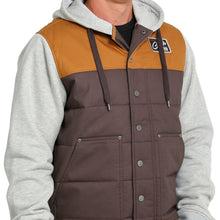 Load image into Gallery viewer, Mens Cinch Brown/Tan Hoodie Jacket.