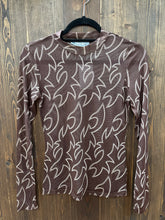 Load image into Gallery viewer, Blue B Boot Stitch Mesh Mock Neck Fitted Top