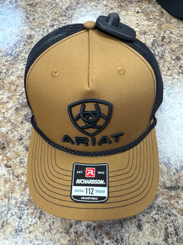 Men’s Ariat Brown & Black Hat with Rope
