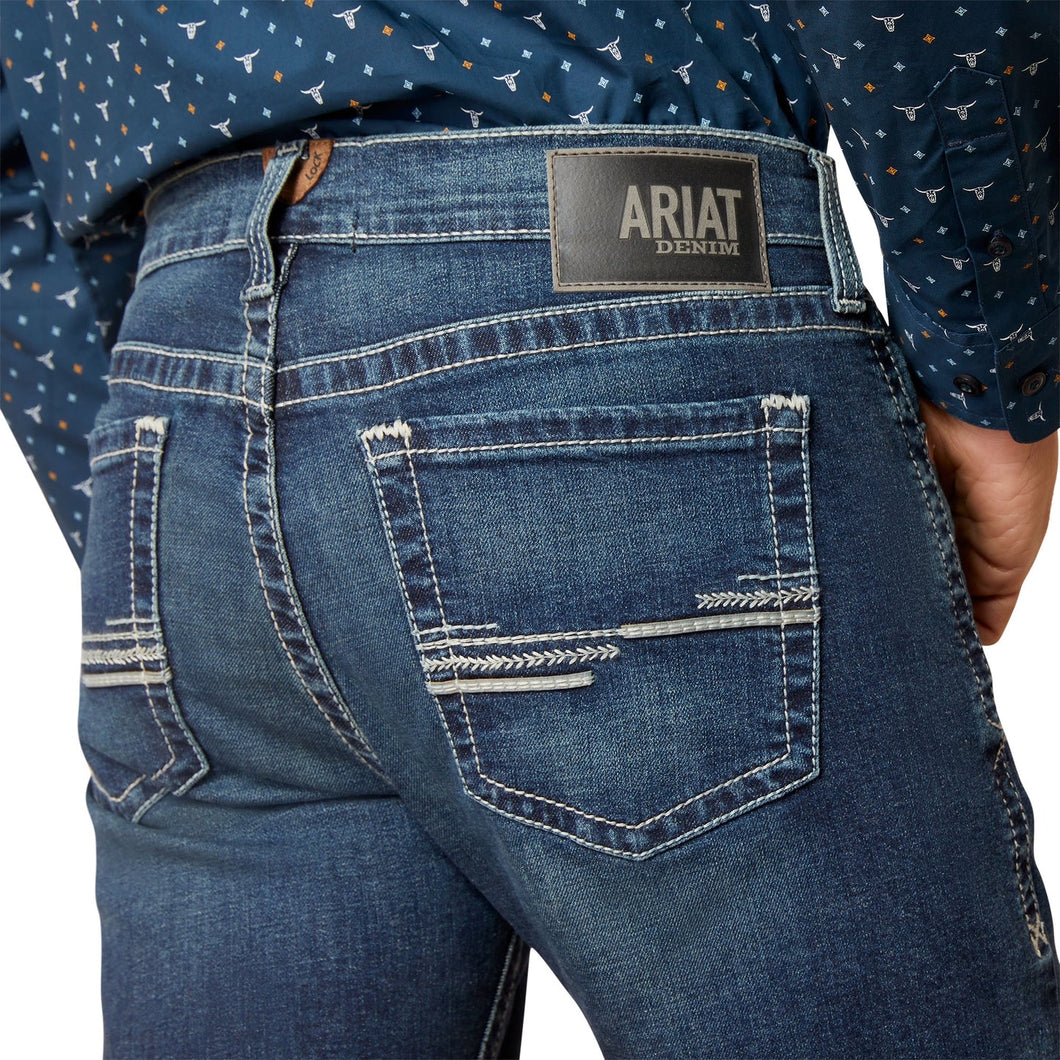 Ariat Jeans Uomo M4 Taglio Stivale, Vestibilità Rilassata, Vita Media, Denim Resistente